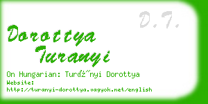 dorottya turanyi business card